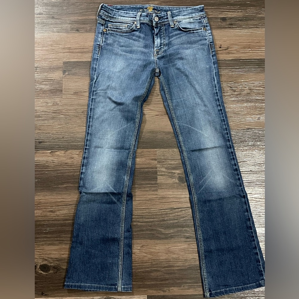 7 for all mankind - Flynt Bootcut Jeans with yellow thread